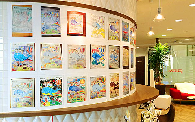 子供たちを対象に地域に住まうたくさんのご家族にご参加いただいた塗り絵キャンペーン